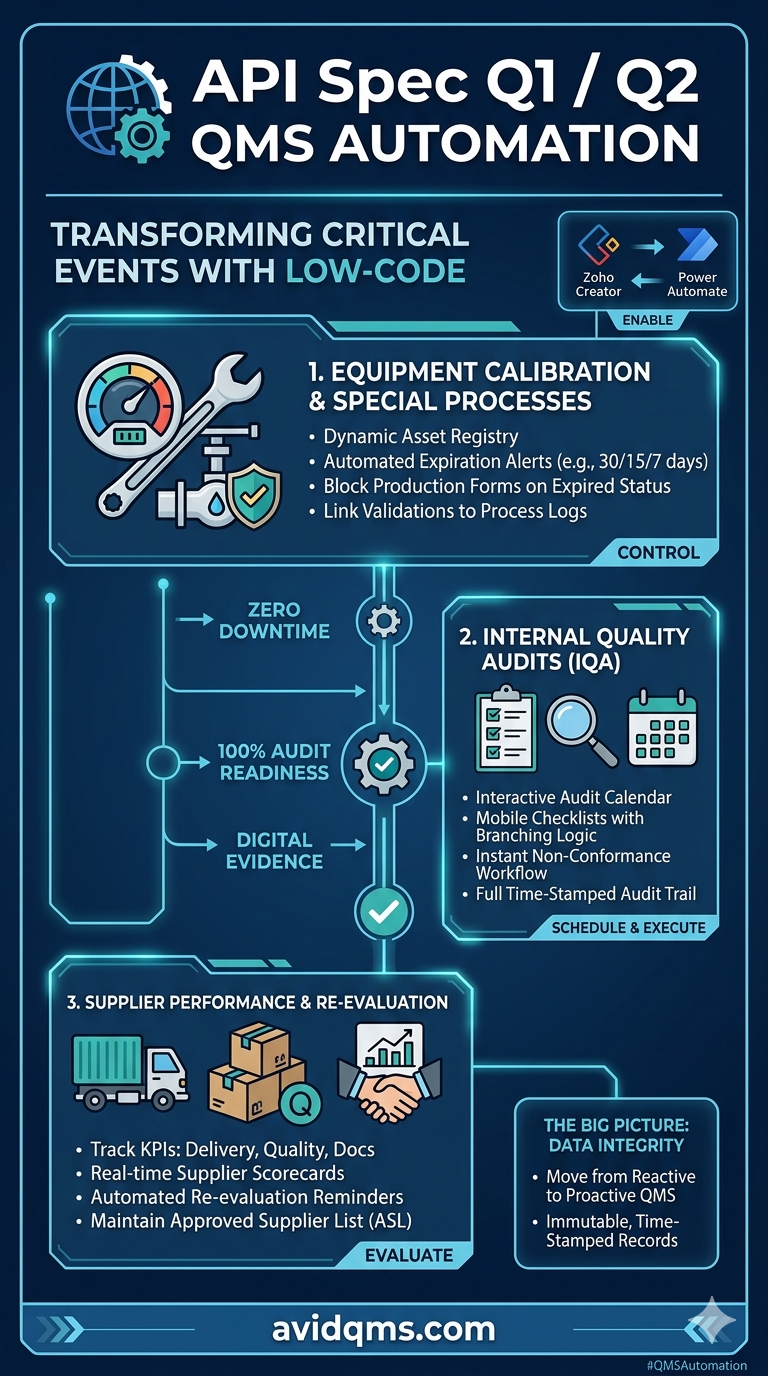API Spec Q1 Q2 Low code automation – AvidQMS | API Q1 & Q2 Consultancy ...